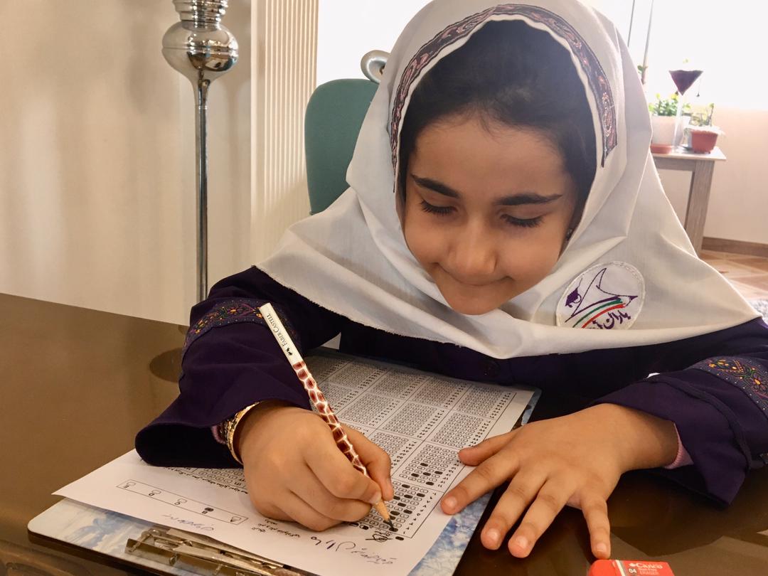 برگزاری آزمون جامع از پایه های اول تا ششم د ر باران اندیشه
