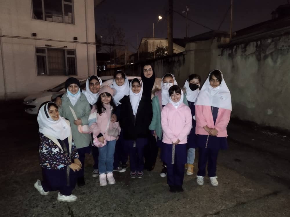 رصد ماه در پژوهش سرا توسط دانش آموزان بارانی
