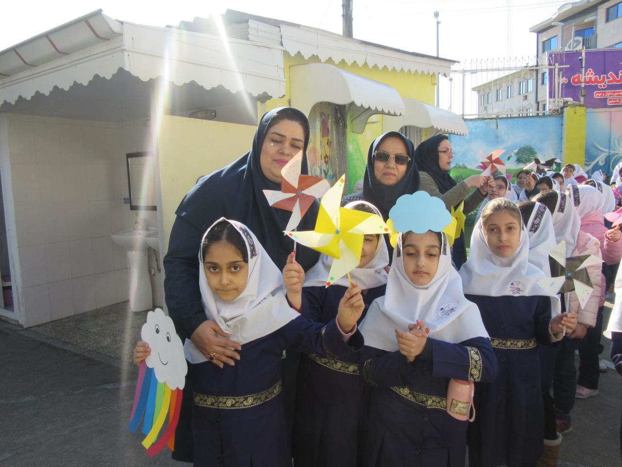 روز هوای پاک در دبستان باران اندیشه