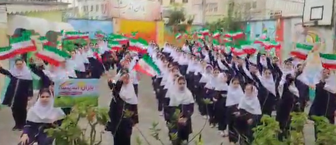 اجرای سرود زیبا و دلنشین دختران گل بارانی